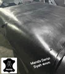 Manda Derisi Siyah 4mm